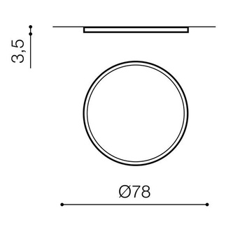 Lampa Cream AZ3304 SMART 78 plafon czarna