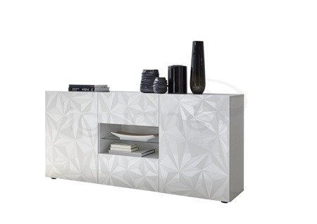 Komoda PRISMA 2 drzwi 181 cm biała