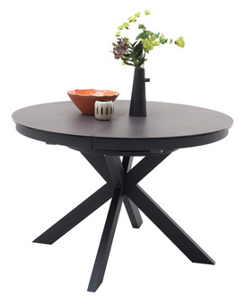 Stół WINNIPEG rozkładany blat antracyt/ noga czarna