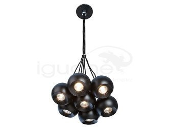 Lampa GULIA 7 wisząca czarna