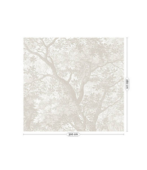 Mural Engraved Landscape Grey  WP-773