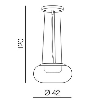 Lampa Galactic AZ3161 miedziana