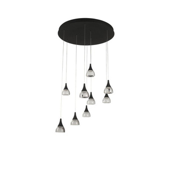 Lampa Dalmatia 9 AZ3143 ściemnialna czarna