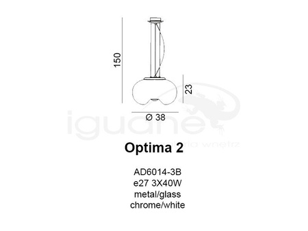 Lampa OPTIMA 2 wisząca