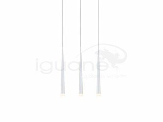 Lampa STYLO 3 wisząca biała