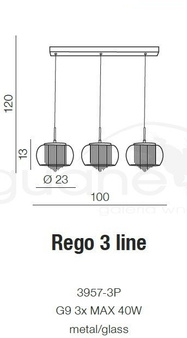 Lampa REGO 3 LINE