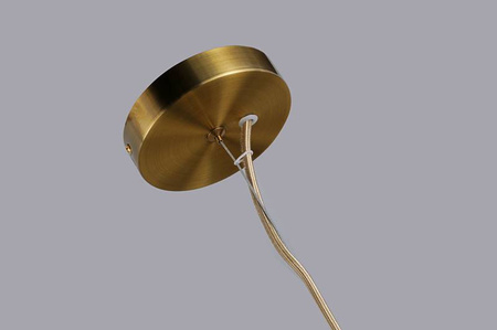 Lampa Oviedo 6 wisząca złoto-czarna