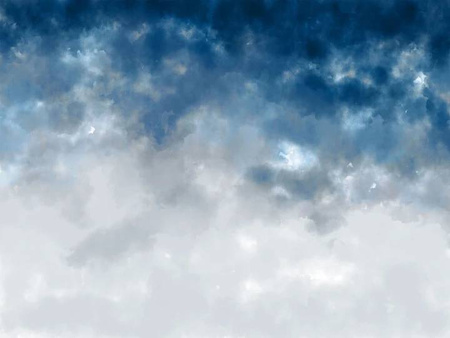 Mural Watercolor Ombre Blue & Grey winyl 