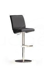 Hoker DIAZ podstawa okrągła skóra czarna