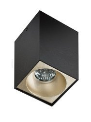 Lampa HUGO czarna z wkładem szampańskim