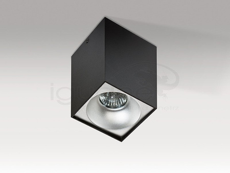 Lampa HUGO czarna z wkładem aluminiowym