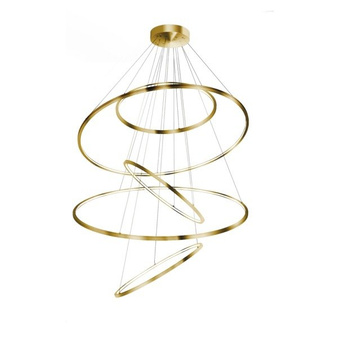 Lampa wisząca Wheel XXL AZ3138 ściemnialna złota