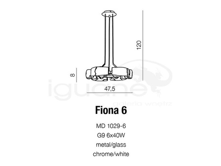 Lampa FIONA 6 wisząca