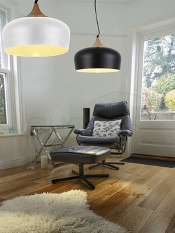 Lampa PARMA wisząca czarna