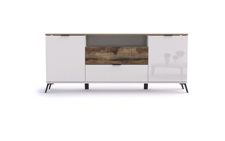 Komoda Casablanca 180 biała/klon Pero