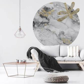 Mural koło Tapeta Portafortuna B&W