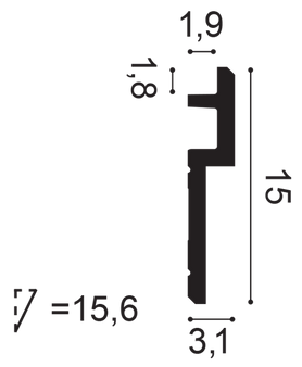 Listwa przysufitowa C395