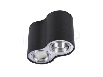 Lampa BROSS 2 plafon czarna-aluminium