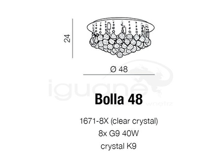 Lampa BOLLA 48 wisząca