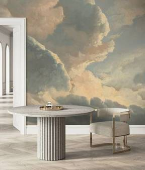 Mural Golden Age Clouds Cloudy Sky WP-785