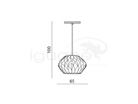 Lampa RUBEN L beżowa