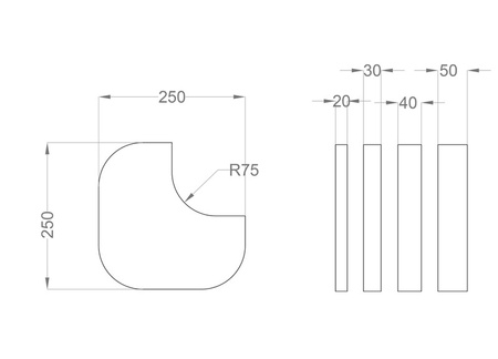 Panel Tele Cut S 4cm