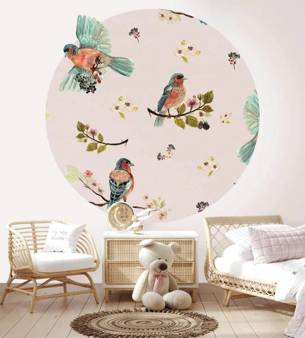 Mural koło Uccello Cantante Pink