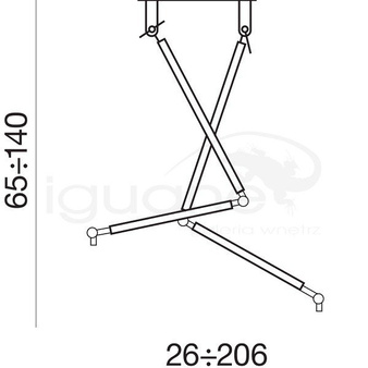 Ramię Lampbody Zyta 2S czarne