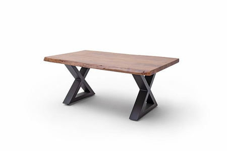 Stolik CARTAGENA 110cm,  orzech, antracyt mat "X"
