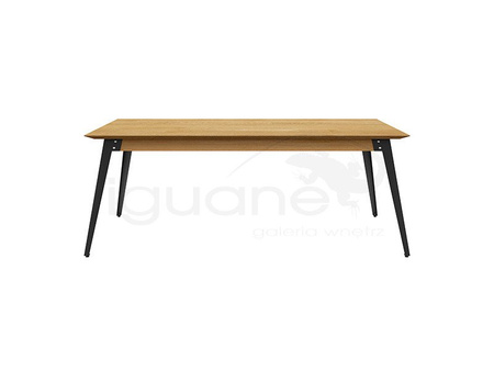 Stół LOFT NATURAL 200 cm nierozkładany nogi czarne