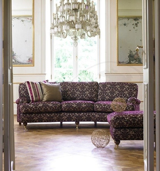 Sofa Birmingham zakrzywiona tkanina 