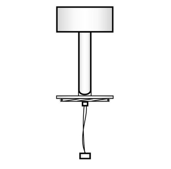 Podsufitka regulowana Erebus Base Angle AZ3394 biała