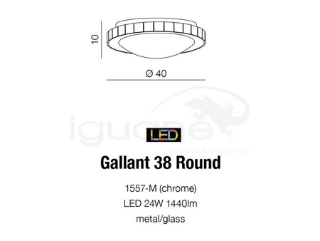 Lampa GALLANT 38 okrągła