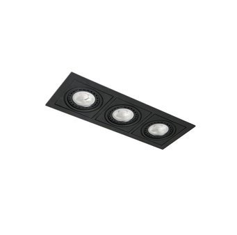 Lampa podtynkowa Verdi 3 AZ3531 czarna