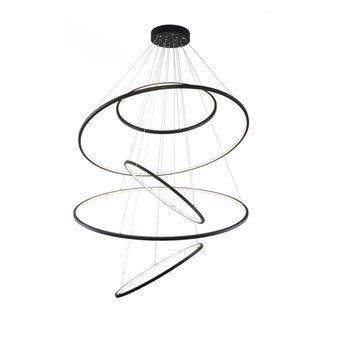 Lampa wisząca Wheel XXL AZ3137 ściemnialna czarna