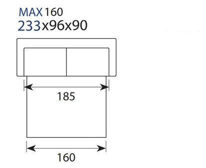 Sofa Sedac Nova MAX 160 tkanina