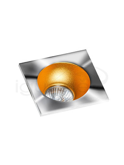 Lampa HUGO 1 Downlight chrom z wkładem złotym