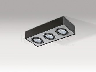 Lampa PAULO 3 230V czarna / aluminiowa