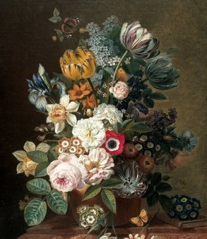 Mural XL Golden Age Flowers BP-036