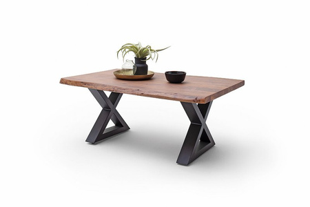 Stolik CARTAGENA 110cm,  orzech, antracyt mat "X"