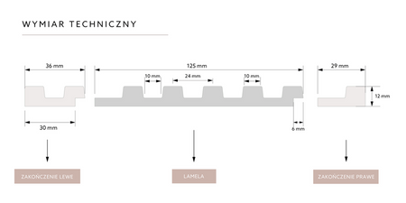 Panel dekoracyjny STRETTO L0102 jasny dąb