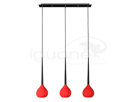 Lampa AGA-3 wisząca czerwona