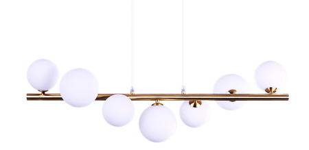 Lampa Sybilla 7 wisząca gold