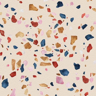 Mural Terrazzo Pink winyl 