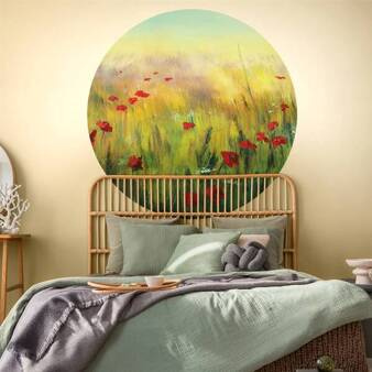 Mural koło Tapeta Poppy