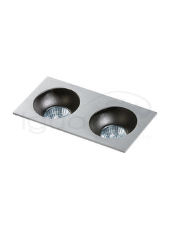 Lampa HUGO 2 Downlight aluminiowa z wkładem czarnym