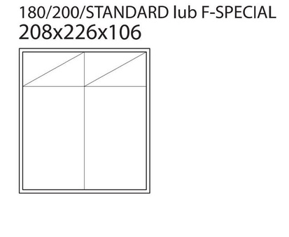 Łóżko Vesta Bed F-SPECIAL High 180x200 skóra