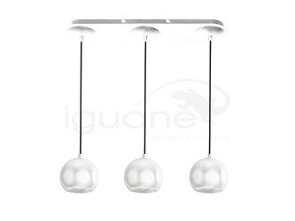 Lampa GULIA 3 wisząca biała