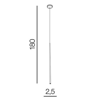 Lampa wisząca Louise 1 AZ3155 czarna