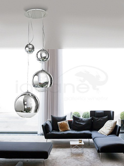 Lampa SILVER BALL 4 wisząca